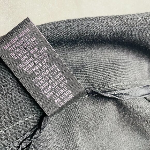 NWT Investments Womens Gray Slimming Front Panel Flared Leg Dress Pants Sz 14L - Picture 7 of 9